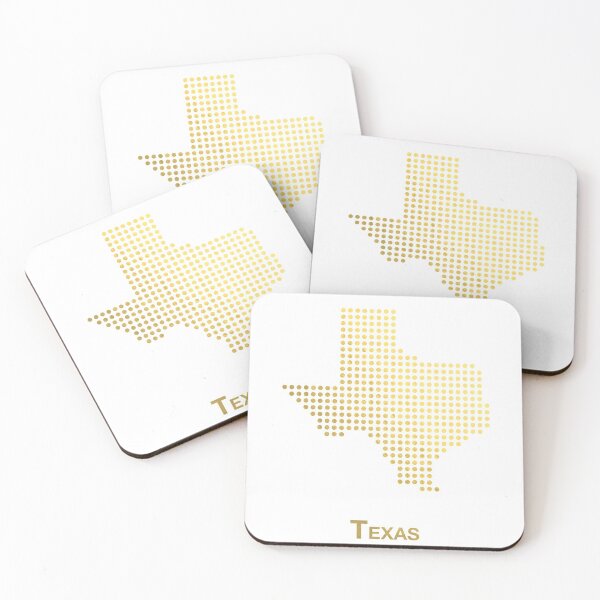 Item preview, Texas Dotted gold map designed and sold by captaingursel.