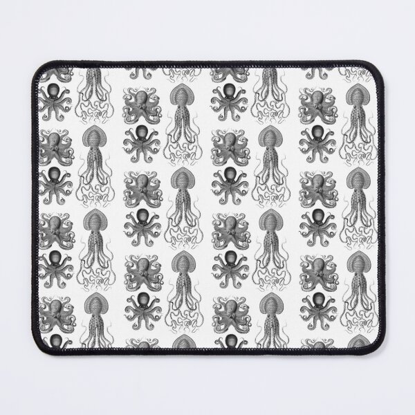 Item preview, Octopus Squid Kraken Art Tentacles Seashell Deep Sea Ocean Creatures Lover (Black & White, Multi Pack Sheet) designed and sold by Mechanical Whispers.