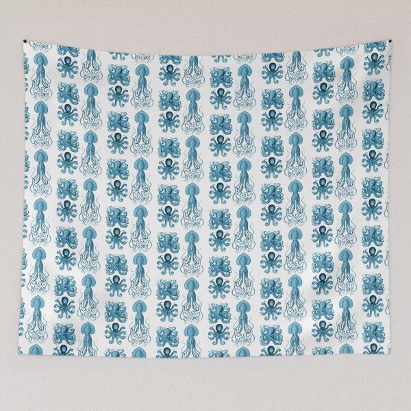 Item preview, Octopus Squid Kraken Art Tentacles Seashell Deep Sea Ocean Creatures Lover (Blue, Multi Pack Sheet) designed and sold by Mechanical Whispers.