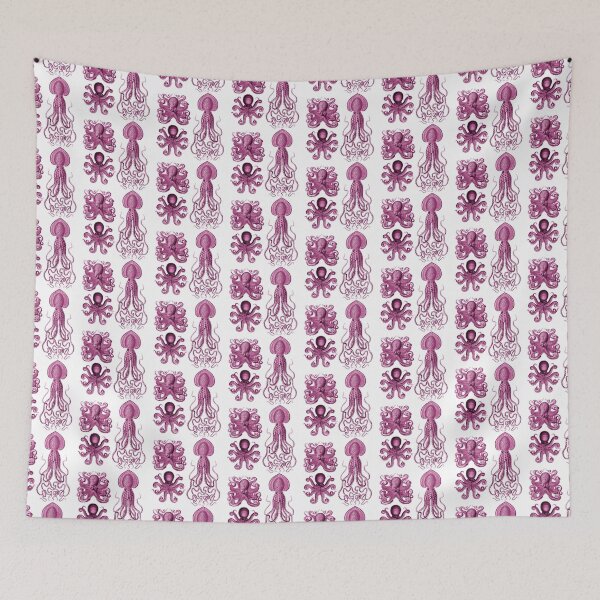 Item preview, Octopus Squid Kraken Art Tentacles Seashell Deep Sea Ocean Creatures Lover (Pink, Multi Pack Sheet) designed and sold by Mechanical Whispers.