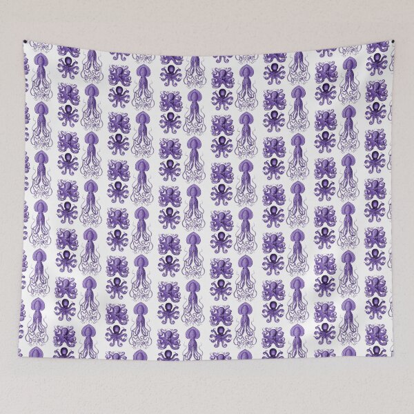 Item preview, Octopus Squid Kraken Art Tentacles Seashell Deep Sea Ocean Creatures Lover (Purple, Multi Pack Sheet) designed and sold by Mechanical Whispers.