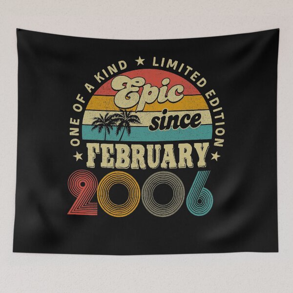 Item preview, 16 Years Old Gifts Epic Since February 2006 Birthday  designed and sold by MichaelxHarvey.