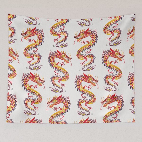 Item preview, Chinese Dragon – Fiery Palette designed and sold by Cat Coquillette.