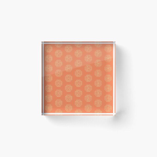 Item preview, Tribal cross pattern - orange designed and sold by BattaAnastasia.
