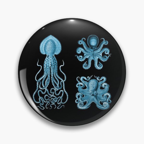 Item preview, Octopus Squid Kraken Art Tentacles Seashell Deep Sea Ocean Creatures Lover (Blue, Multi Pack Sheet) designed and sold by Mechanical Whispers.
