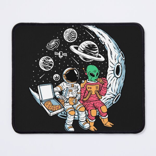Item preview, astronaut and alien chilling together designed and sold by starxlite.