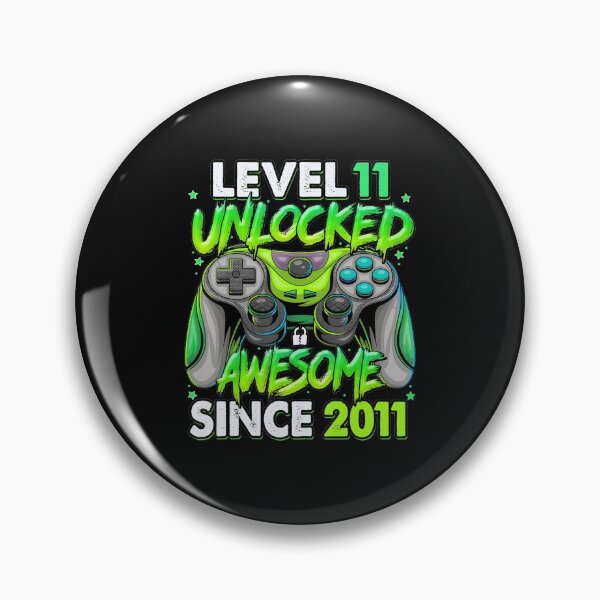 Artikelvorschau, Level 11 Unlocked Awesome Since 2011 11th Birthday Gaming entworfen und verkauft von joshlynefreefii.