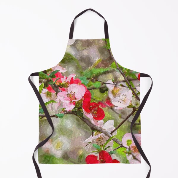 Item preview, Red And Pink Flowering Quince Painterly designed and sold by mljdwhite.