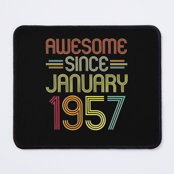 Item preview, 65th Birthday Gifts Awesome Since January 1957 65 Years Old  designed and sold by JeffreyLittle.