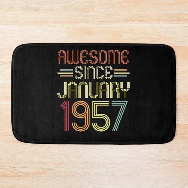 Item preview, 65th Birthday Gifts Awesome Since January 1957 65 Years Old  designed and sold by JeffreyLittle.