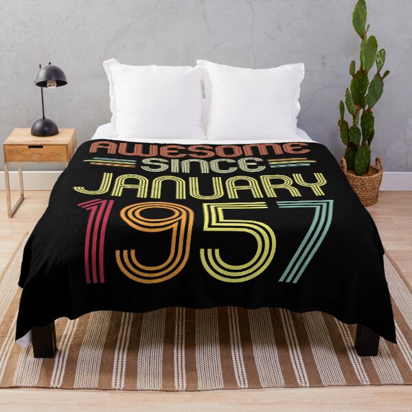 Item preview, 65th Birthday Gifts Awesome Since January 1957 65 Years Old  designed and sold by JeffreyLittle.