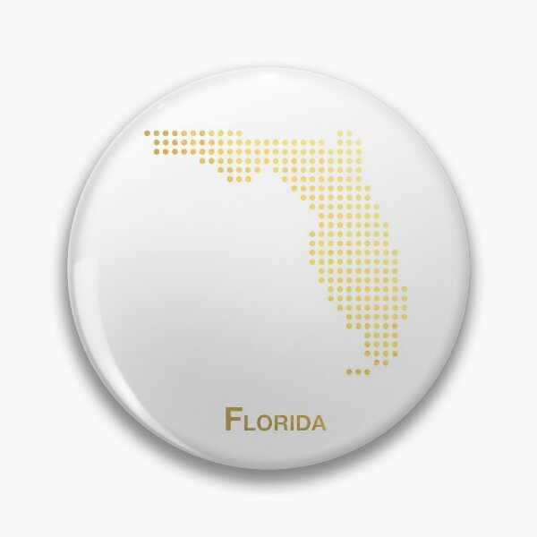 Item preview, Mapa de oro punteado de Florida designed and sold by captaingursel.