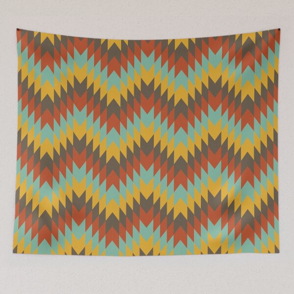 Item preview, Retrotaidetta, Retro 70s Geometric Pattern designed and sold by BesanoStyle.