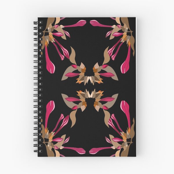 Artikelvorschau, Kaleidoskop-Art Cyclamen und Brown Artsy Blumenmuster entworfen und verkauft von Sofijaolivera.