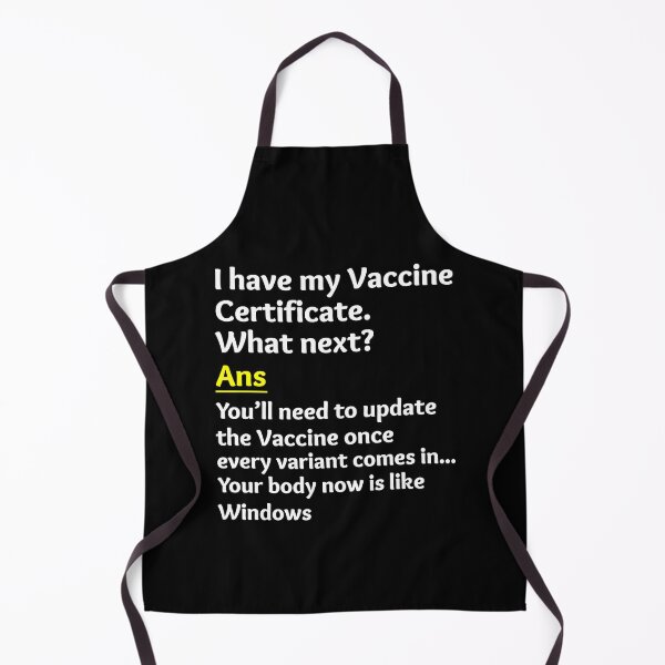Item preview, Vaccine Certificate Funny Sayings designed and sold by CuteDesigns1.