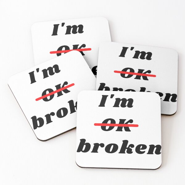 Item preview, I'm Broken funny sad  designed and sold by MiKy1997.
