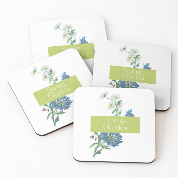Item preview, Spring garden : spring white and blue flowers bouquet designed and sold by HappyNoireArt.