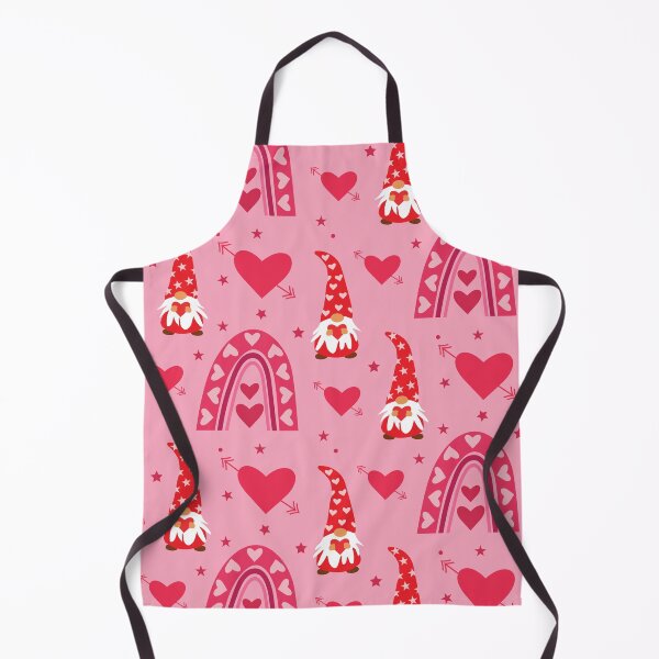 Item preview,  Valentine Red gnomes pattern with boho rainbow and hearts  designed and sold by Yasminepatterns .