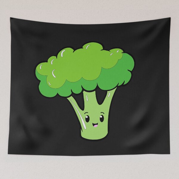 Item preview, Happy Kawaii Broccoli designed and sold by ProtonProject.