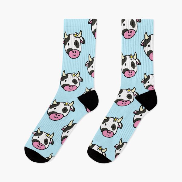 Item preview,  Cute cartoon dairy cow doodle with a daisy flower designed and sold by Captain-Jackson.