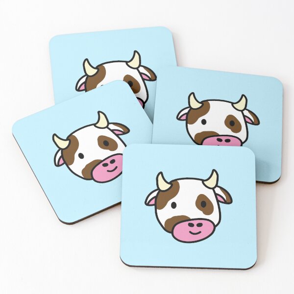 Item preview, Cute cartoon dairy cow doodle brown spots designed and sold by Captain-Jackson.