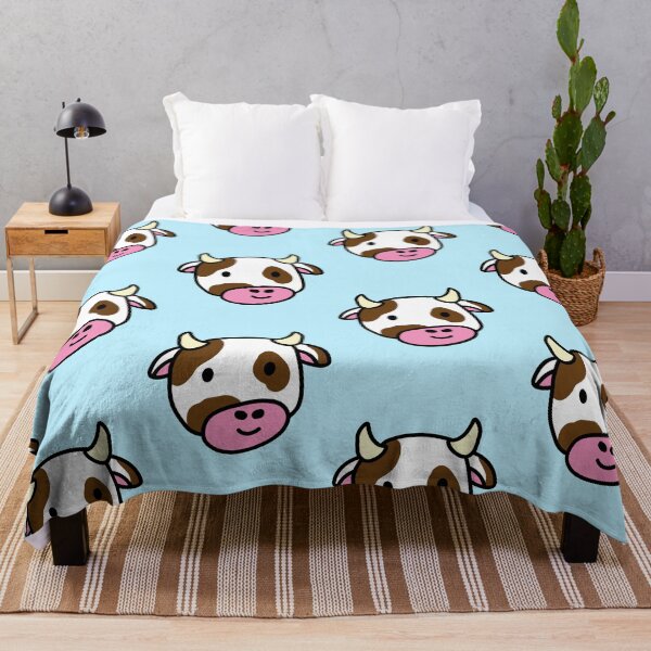 Item preview, Cute cartoon dairy cow doodle brown spots designed and sold by Captain-Jackson.