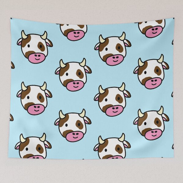 Item preview, Cute cartoon dairy cow doodle brown spots designed and sold by Captain-Jackson.