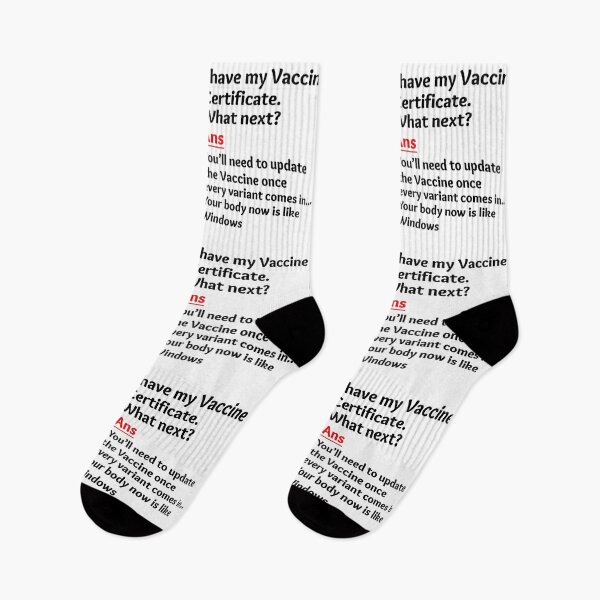 Item preview, Vaccine Certificate Funny Sayings designed and sold by CuteDesigns1.