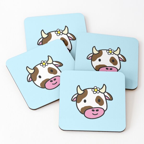 Item preview,  Cute cartoon dairy cow with daisy brown spots designed and sold by Captain-Jackson.