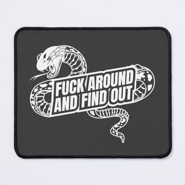 Item preview, FAFO Fuck Around and find out snake white on gray designed and sold by Z0nked.