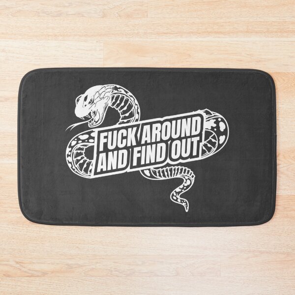 Item preview, FAFO Fuck Around and find out snake white on gray designed and sold by Z0nked.