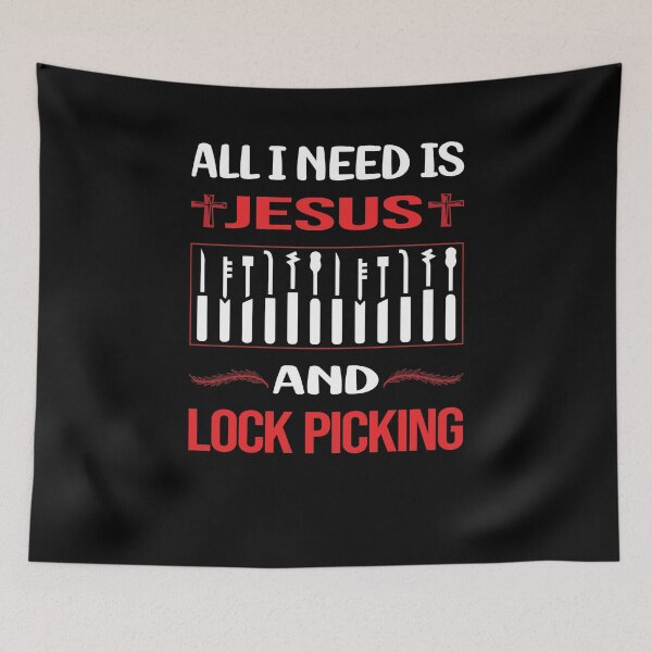 Item preview, Funny Jesus Lock Picking Pick Picker Lockpicking Lockpick Lockpicker Locksmith Locksmithing designed and sold by SunnyShop123.