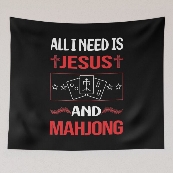 Item preview, Funny Jesus Mahjong Majong Mah Jong Mah Jongg designed and sold by SunnyShop123.