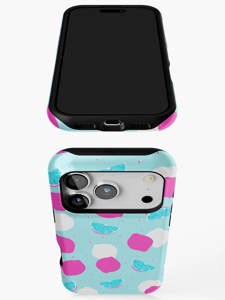 Thumbnail 3 of 4, iPhone Case, Cyan Lime Pattern designed and sold by Hic21.
