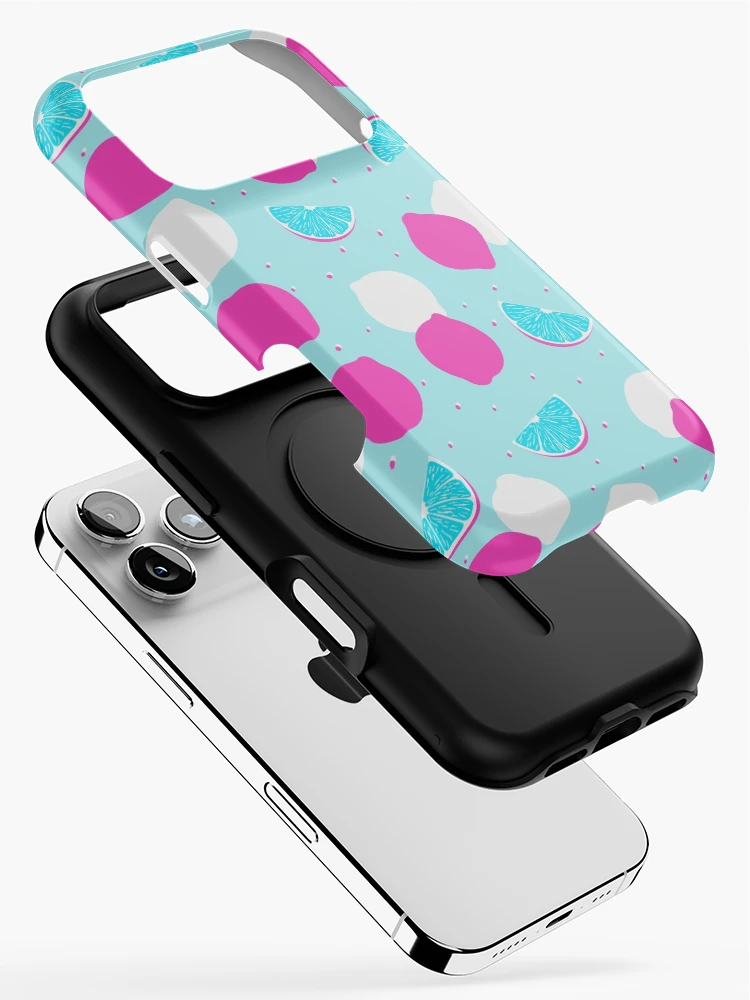 Thumbnail 2 of 4, iPhone Case, Cyan Lime Pattern designed and sold by Hic21.