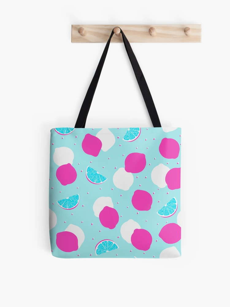 Thumbnail 1 of 2, Tote Bag, Cyan Lime Pattern designed and sold by Hic21.
