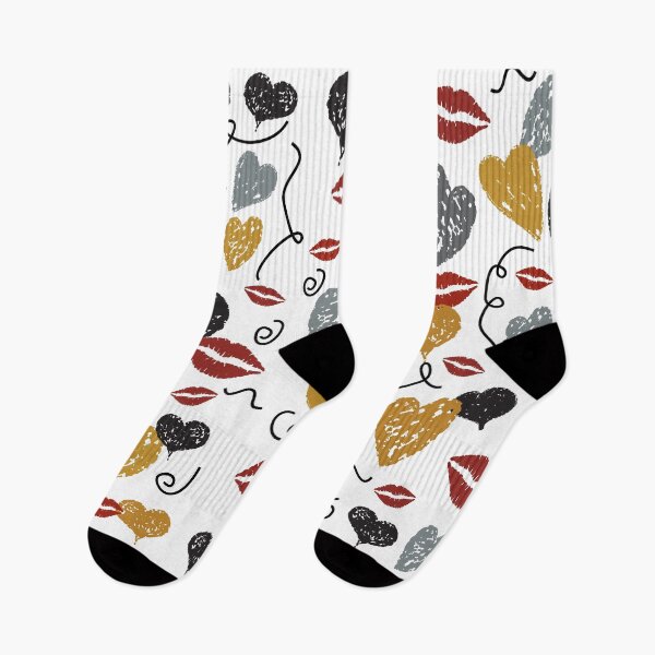 Item preview, Hearts and Lips - Modern Metal Inspired Valentine's Day Design designed and sold by infinitygrafix.
