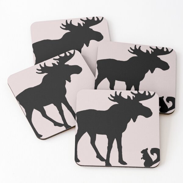 Item preview, Moose & Squirrel (Silhouettes) Sticker designed and sold by JonasBleile.