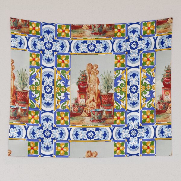 Item preview, Italian,Sicilian art,majolica,tiles,baroque art designed and sold by MariaMarinova.