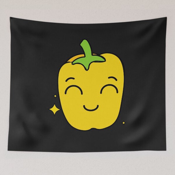 Item preview, Happy Kawaii Yellow Pepper designed and sold by ProtonProject.