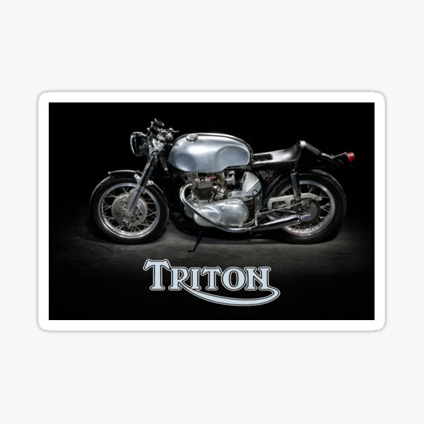 T-shirt Stampata Da Moto Triton Cafe Racer In 6 Taglie - Foto 2