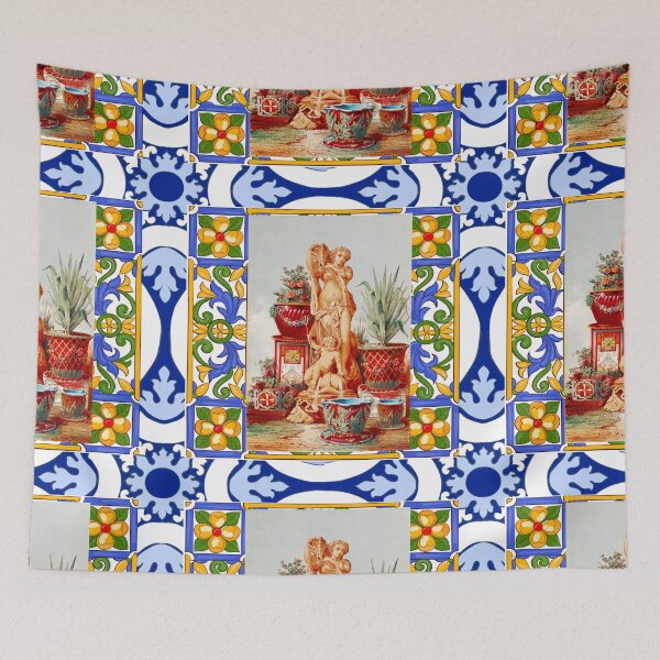 Item preview, Italian,Sicilian art,majolica,tiles,baroque art designed and sold by MariaMarinova.