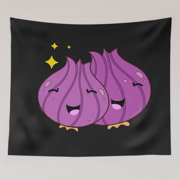 Item preview, Happy Kawaii Purple Onions designed and sold by ProtonProject.
