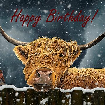Artwork thumbnail, Snowy Companions - Birthday Card by EuniceWilkie