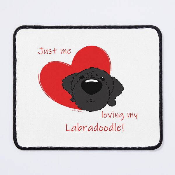 Item preview, Just me loving my Labradoodle! designed and sold by LivHana.