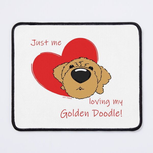 Item preview, Just me loving my Golden Doodle! designed and sold by LivHana.