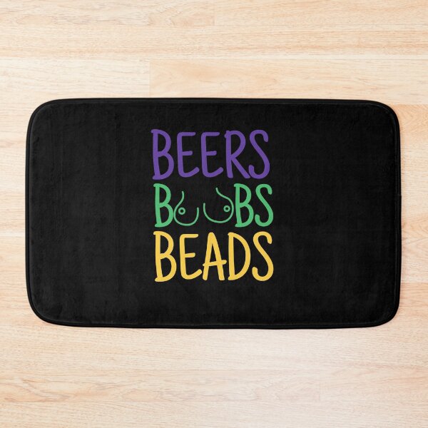 Item preview, Beers Boobs Beads | Funny Mardi Gras quotes designed and sold by HROC.
