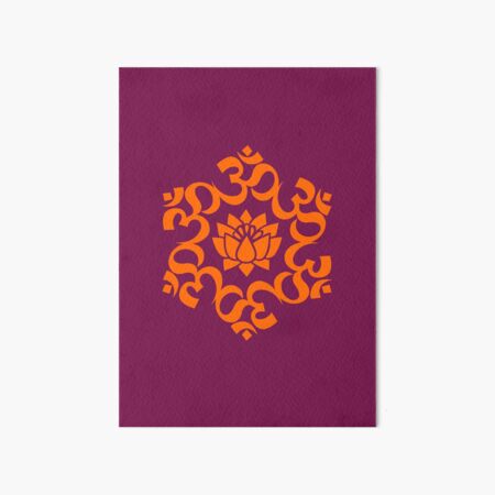 Om symbol violet. Buddhism, yoga sign Stock Vector