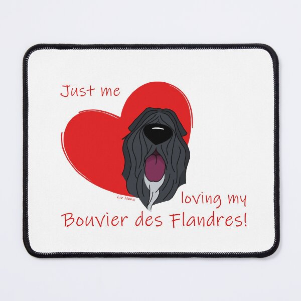 Item preview, Just me loving my Bouvier des Flandres designed and sold by LivHana.