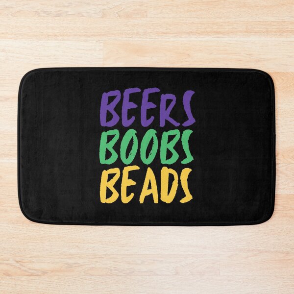 Item preview, Beers Boobs Beads | Funny Mardi Gras quotes designed and sold by HROC.